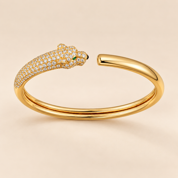 Panthère Pavé Sculptural Bracelet