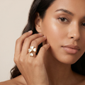 Clover Petal Mother Of Pearl Ring