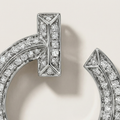 T T1 Open Pavé Hoop Earrings