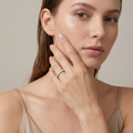 Fleurette Floral Eternity Pavé Diamonds Ring