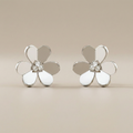 Frivole Large Flower Diamonds Earrings