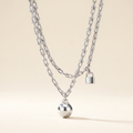 HardWear White Lock Sphere Pendant Necklace