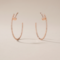 Juste Un Clou Pavé Diamonds Hoop Earrings