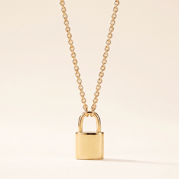 Lock Pendant Chain Necklace