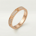 Love Pavé Slim Ring