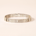Love Ribbed Screw Accent Bracelet