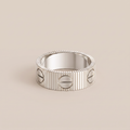 Love Ribbed Screw Accent Ring