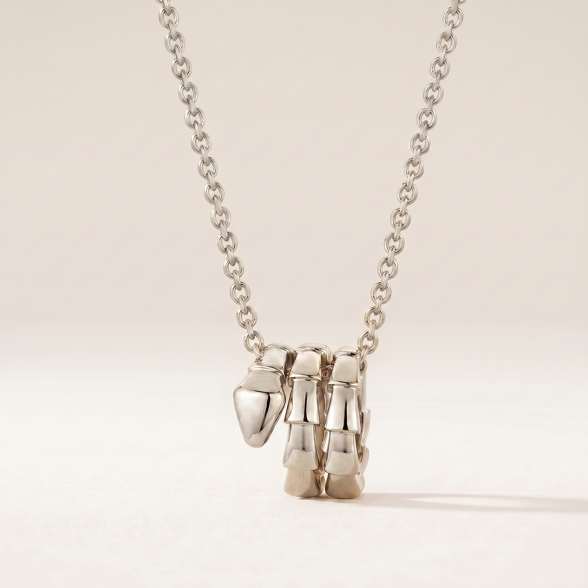 Serpenti Coiled Viper Pendant Necklace