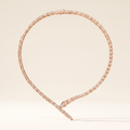 Serpenti Rose Pave Wrap Necklace