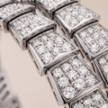 Serpenti White Pavé Diamonds Double Wrap Bracelet