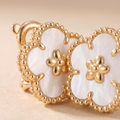 Spring Lucky Alhambra Blossom Motif Earrings