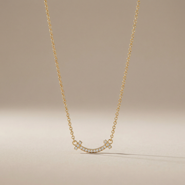 T Small Diamond Pavé Pendant Necklace