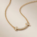 T Small Diamond Pavé Pendant Necklace