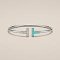 T Turquoise Wire Bracelet