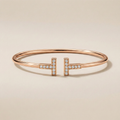 T Wire Pavé Small Bracelet