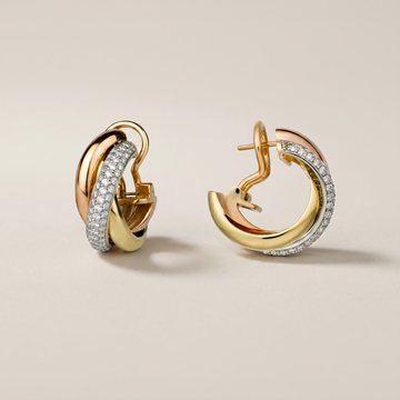 Trinity Pavé Diamonds Earrings