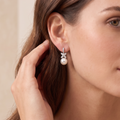 Victoria Pearl And Diamonds Earrings