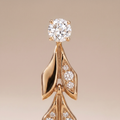 Vine Convertible Pavé Diamonds Drop Earrings
